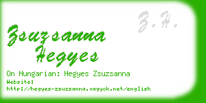 zsuzsanna hegyes business card